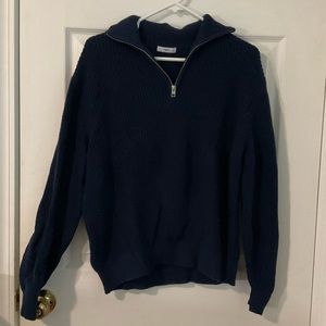 Aritzia TNA Ashbury Sweater Navy